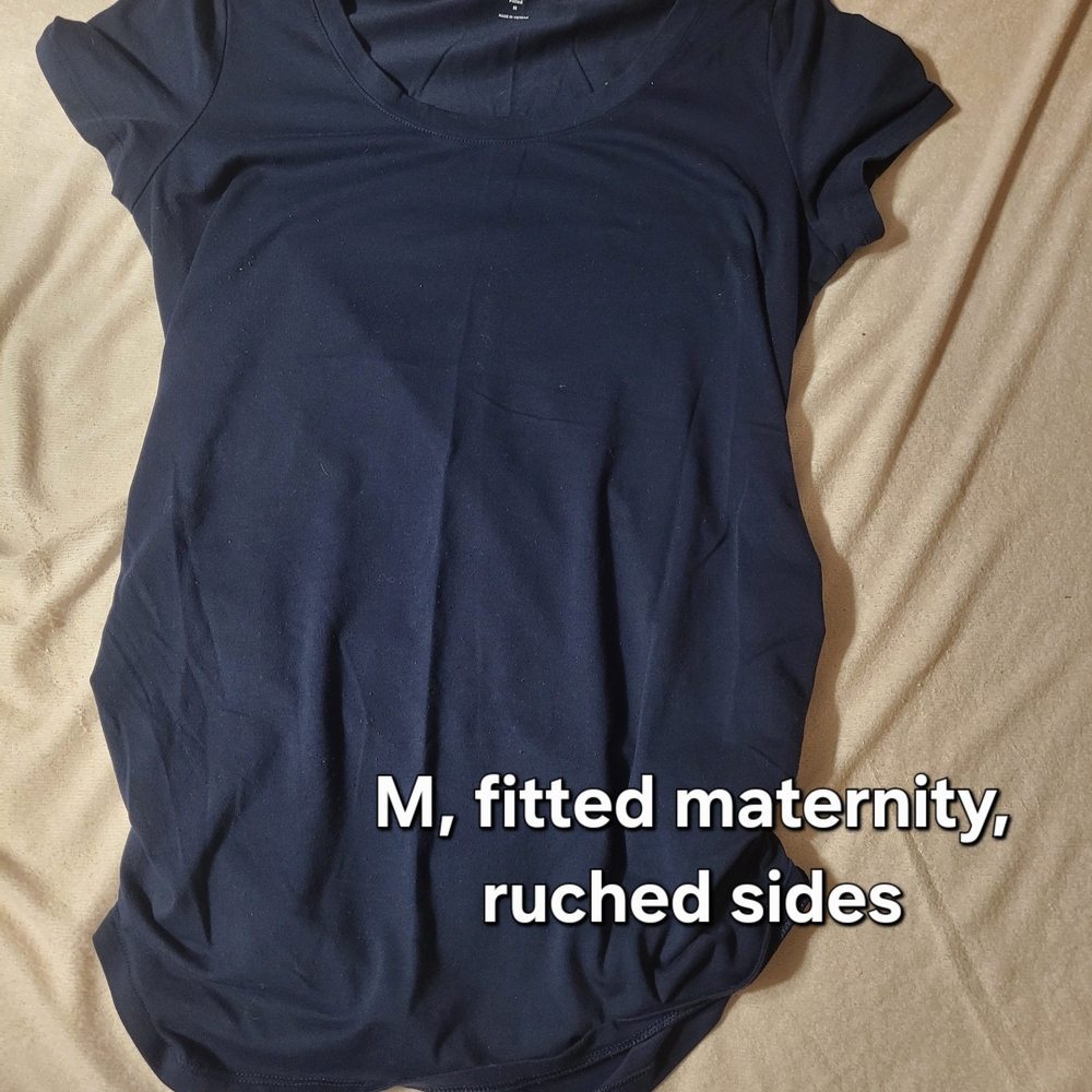 Women's Navy Maternity Top